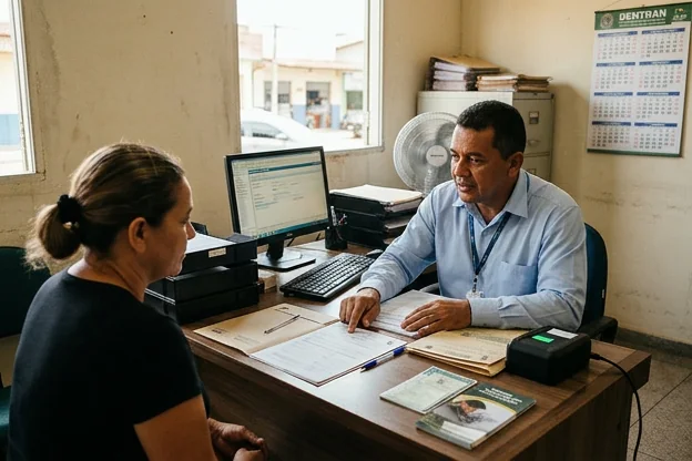 Profissional explicando os benefícios da renovação da CNH em Breves.